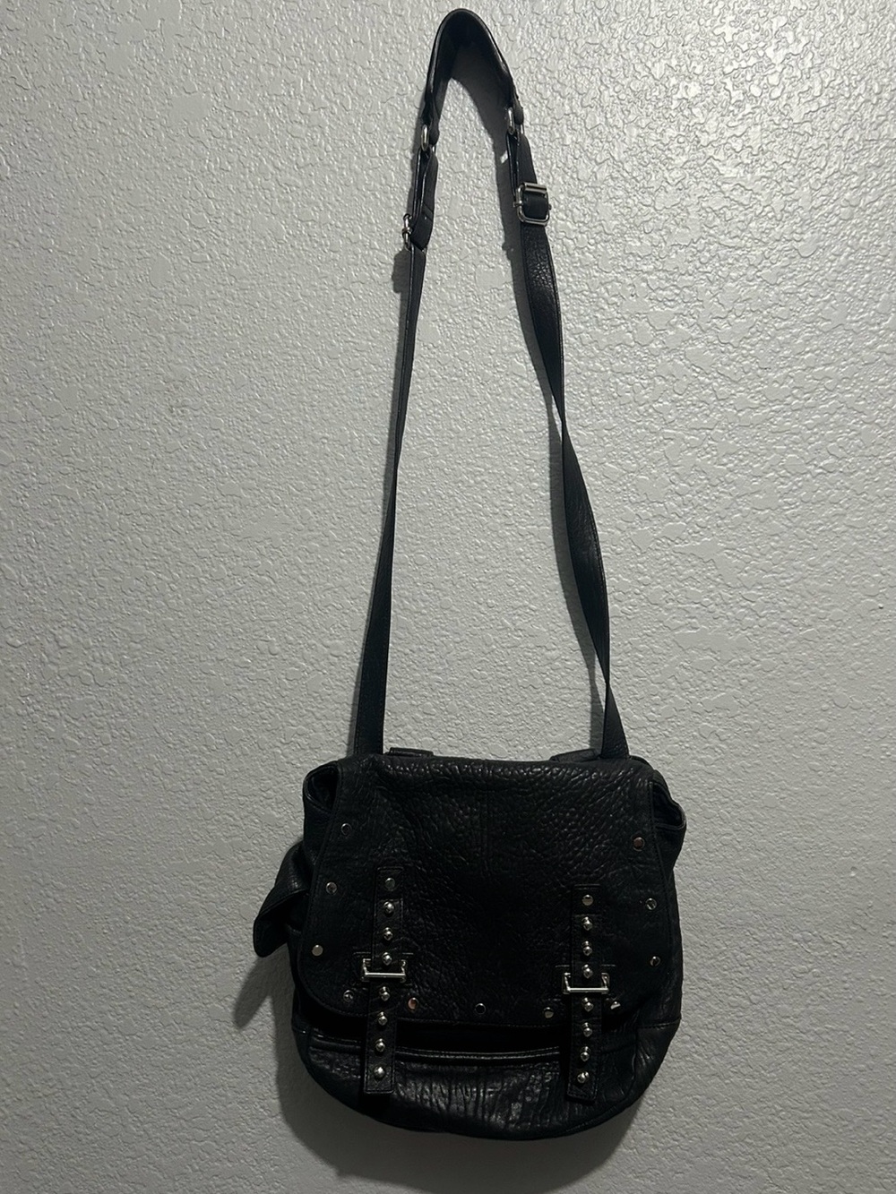 Rabeca Minkoff, black leather Crossbody purse